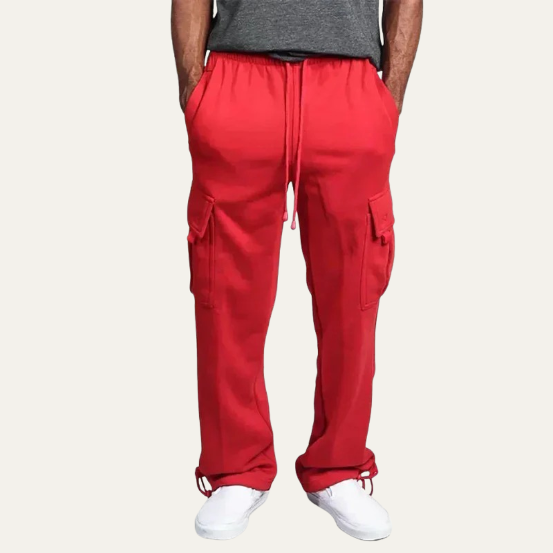VogeLuxe | Men’s Utility Cargo Sweatpants with Adjustable Cuffs