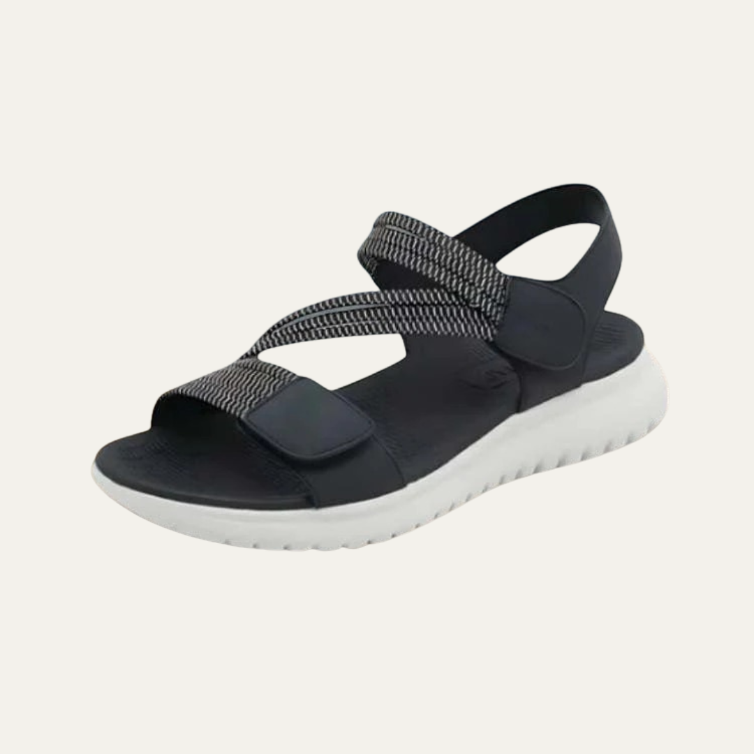 VogeLuxe | Women’s Woven Cross Strap Open Toe Slingback Sandals