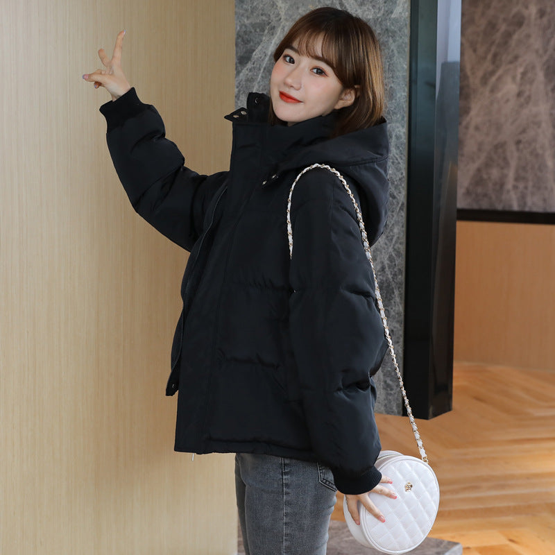 Women's Warm Puffer Coat with Hood