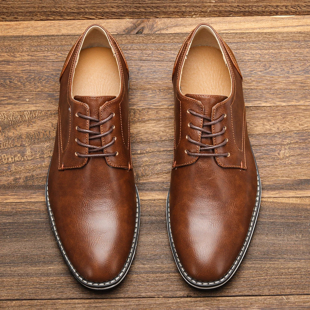 Comfortable Mens Casual Lace Up Shoes - VogeLuxe