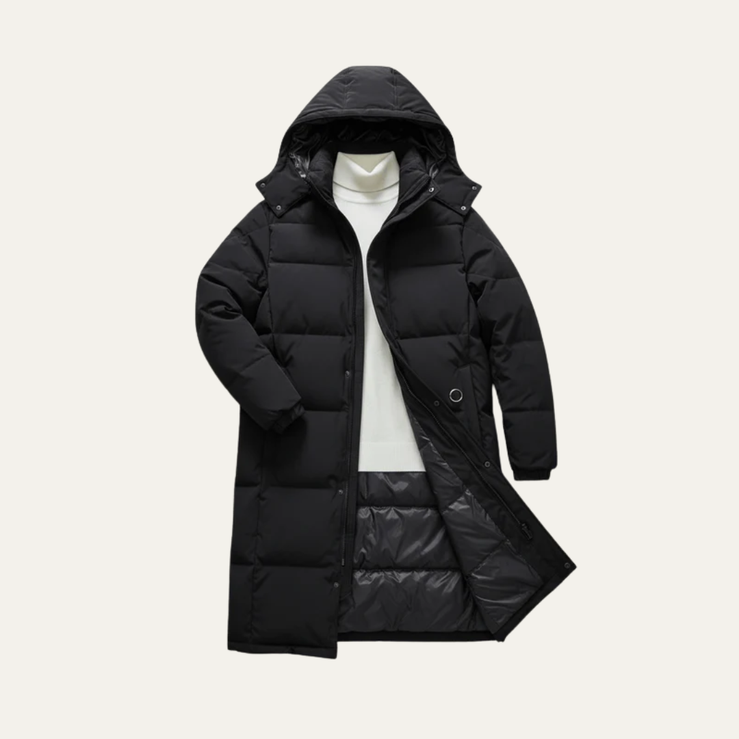 VogeLuxe | Men’s Extra-Long Quilted Puffer Parka