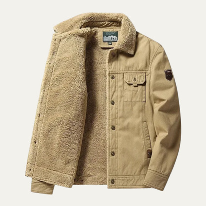 VogeLuxe | Men’s Sherpa Lined Utility Jacket