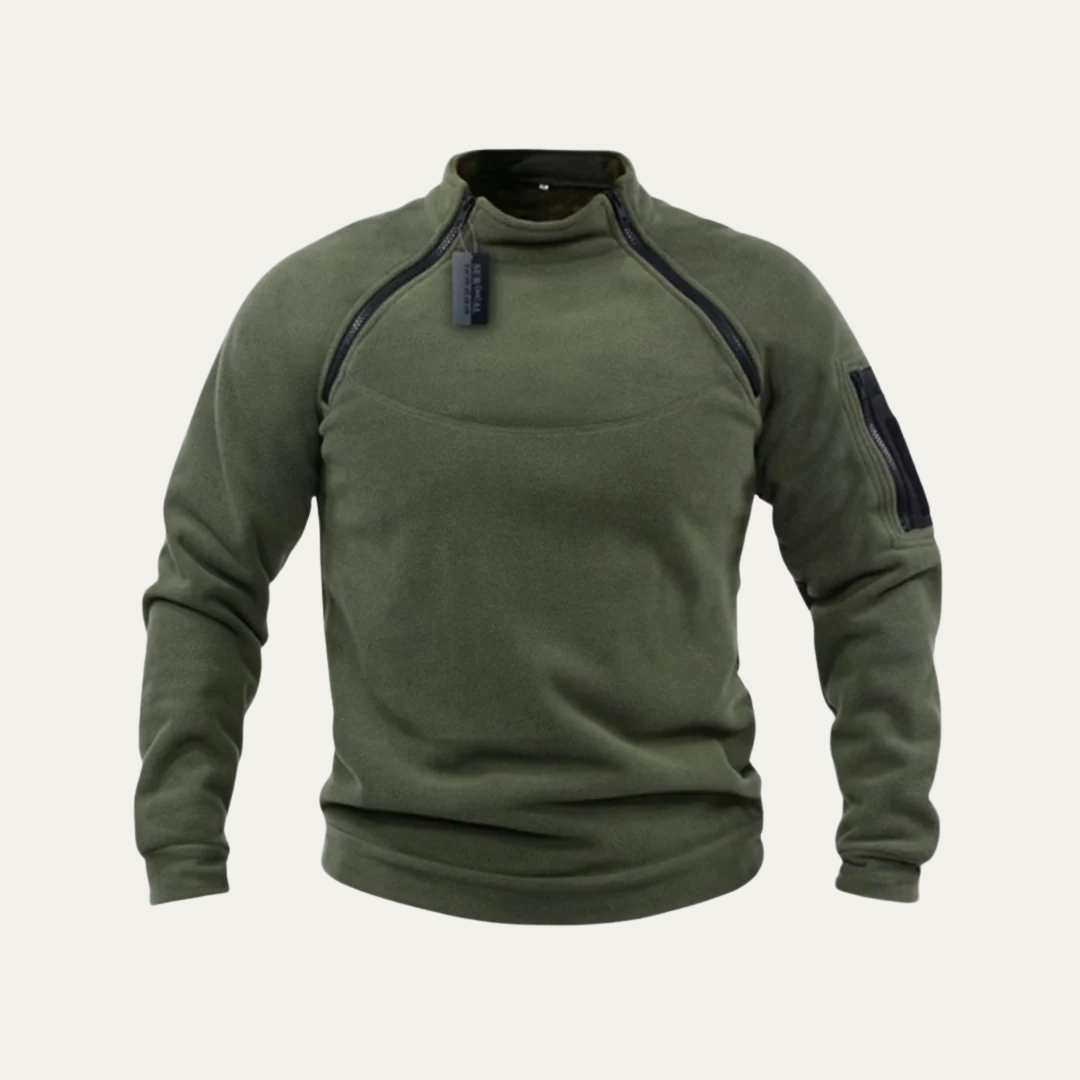 VogeLuxe | Men’s Technical Fleece Mock Neck Pullover