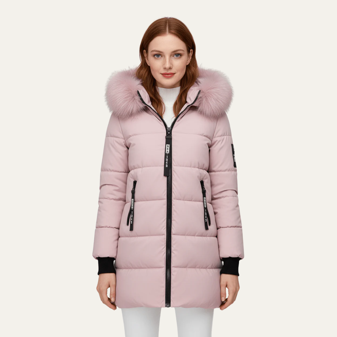 VogeLuxe | Women’s Insulated Mid-Length Puffer Coat