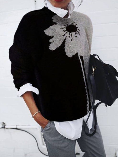 Ladies' Fashionable Graphic Sweatshirt