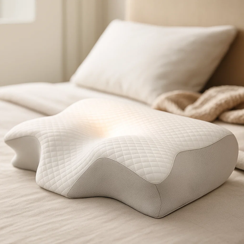 Contour Sleep Memory Foam Neck Pillow - VogeLuxe