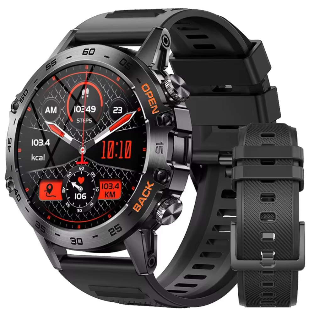 Edgy Bone Pattern Digital Watch