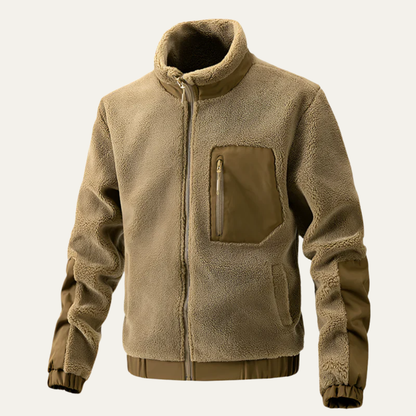 VogeLuxe | Men’s Textured Sherpa Fleece Jacket