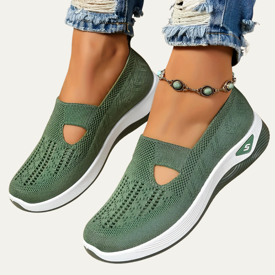 VogeLuxe | Women’s Breathable Mesh Slip On Sneakers