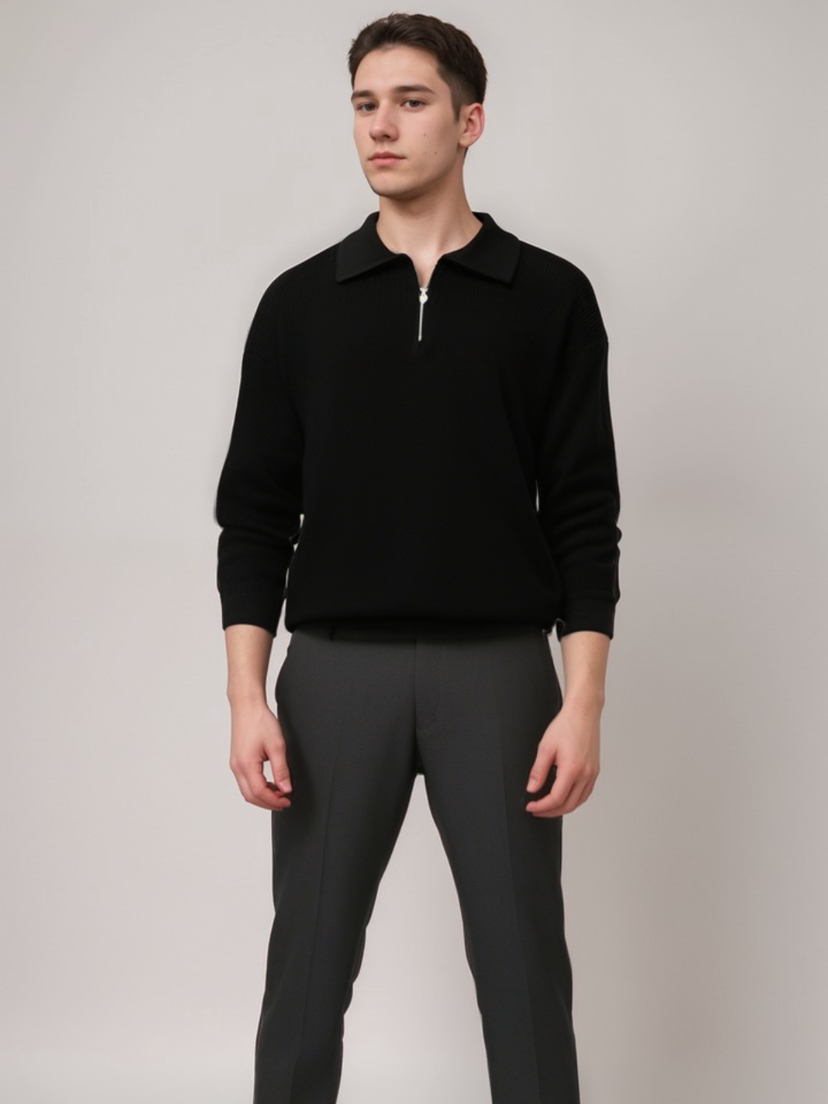 Men's Stylish Crew Neck Winter Sweater - VogeLuxe