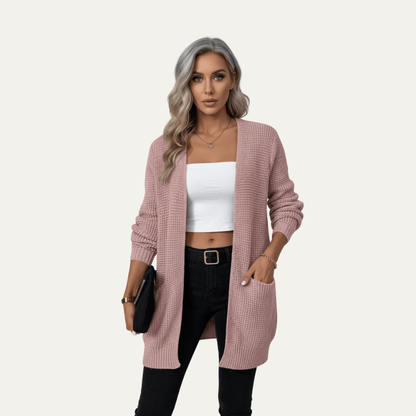 VogeLuxe | Men’s Open Front Relaxed Knit Cardigan