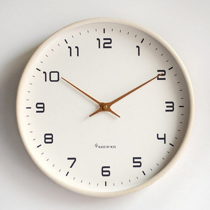 Rustic Wooden Wall Clock in Simple Modern Style