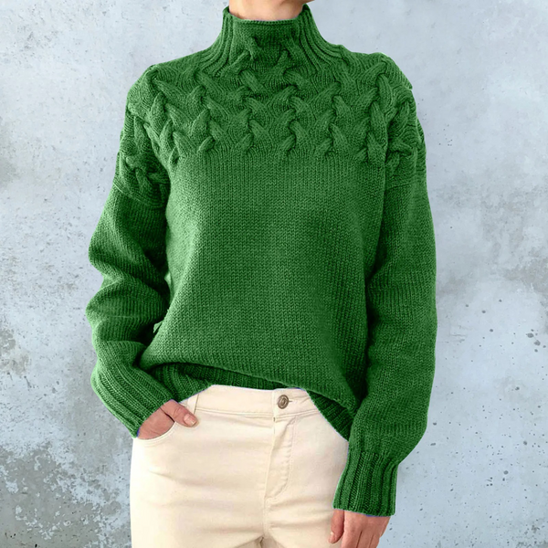 Cozy Women's Winter Cable Sweater