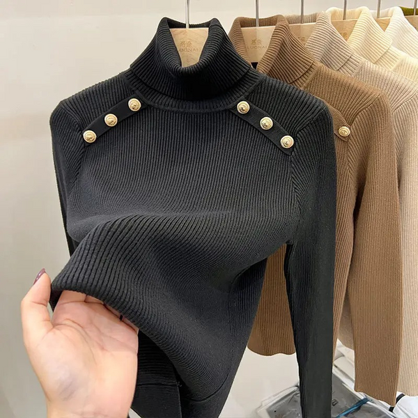 Women's Classic Fit Soft Winter Turtleneck Sweater