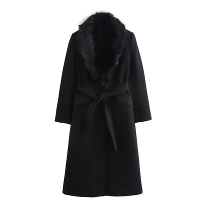Luxury Faux Fur Lined Women's Winter Coat