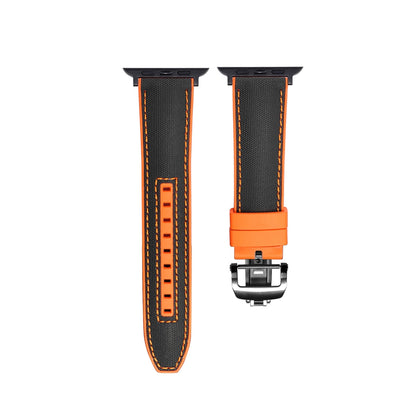 Soft Silicone Apple Watch Strap With Secure Buckle