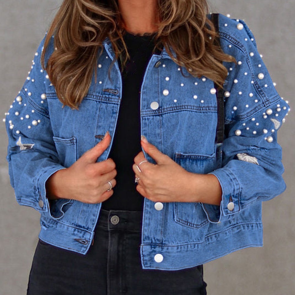 Embroidered Classic Blue Jeans Jacket