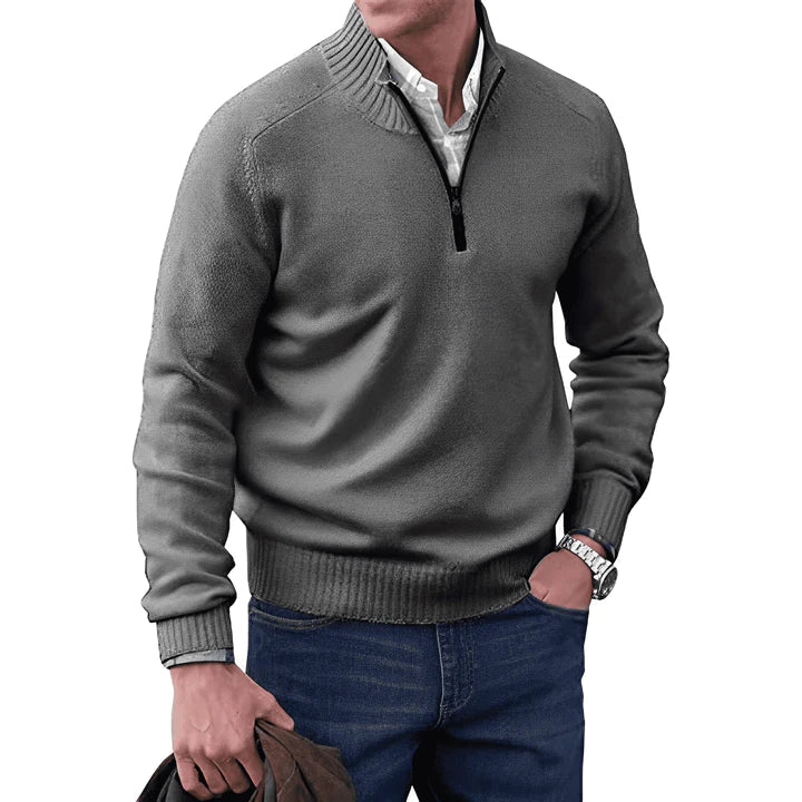 Men's Lightweight Quarter Zip Sweater