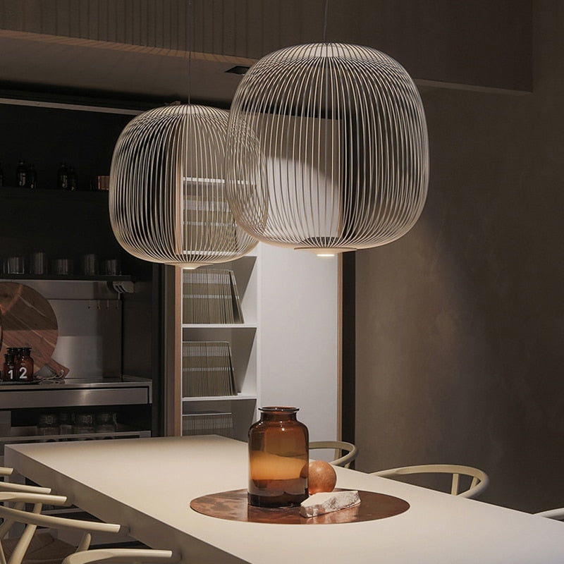 Stylish Metal Pendant Light 35cm Diameter - VogeLuxe