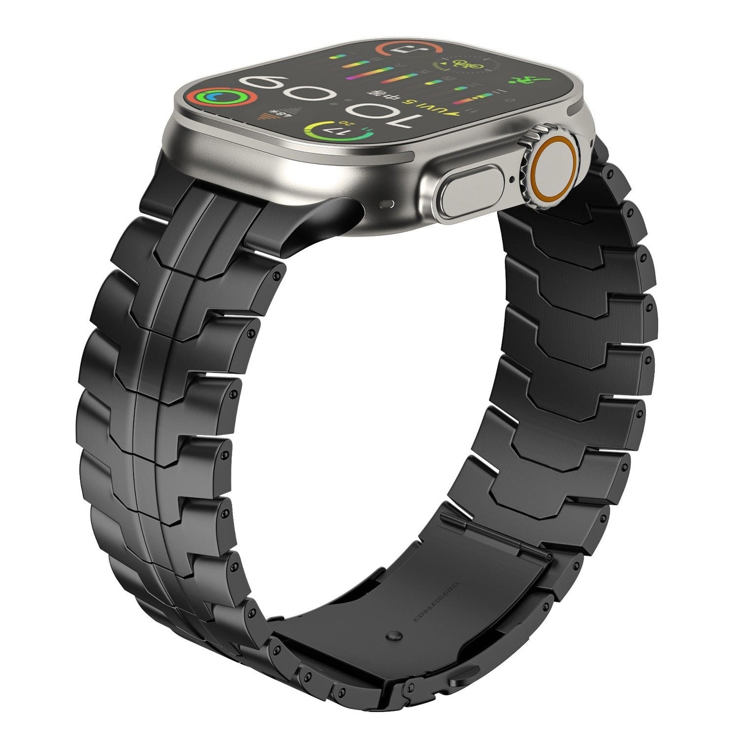 Comfortable Titanium Apple Watch Strap with Secure Buckle