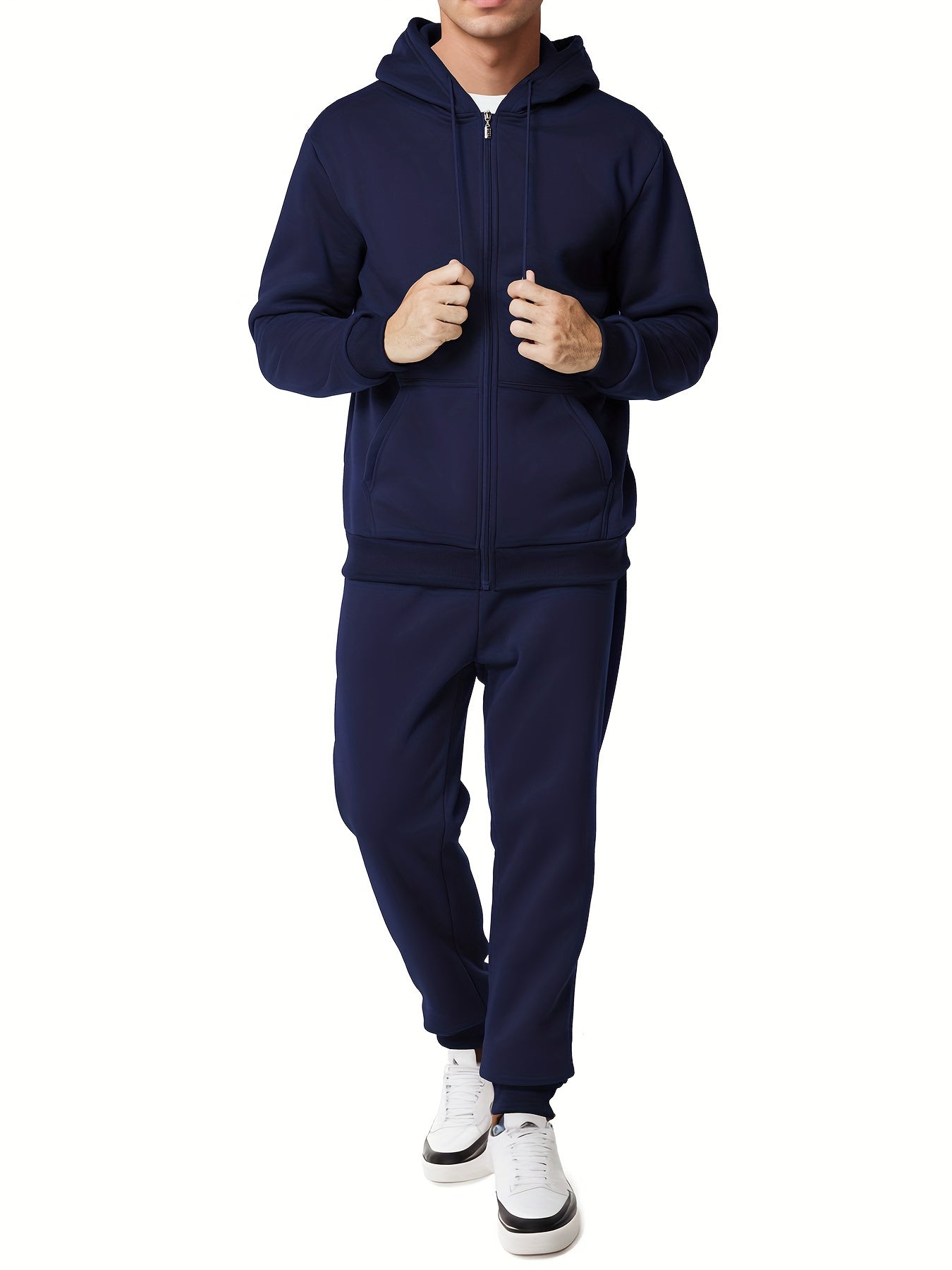 Classic Comfortable Men's Tracksuit Hoodie and Pants Set