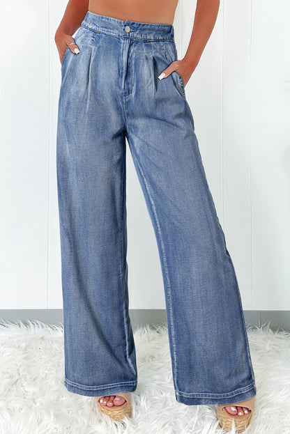 Comfortable Womens Relaxed Fit High Waist Jeans - VogeLuxe