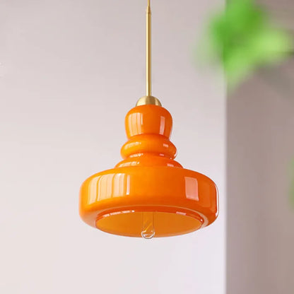 Sleek Round Glass Pendant Lamp