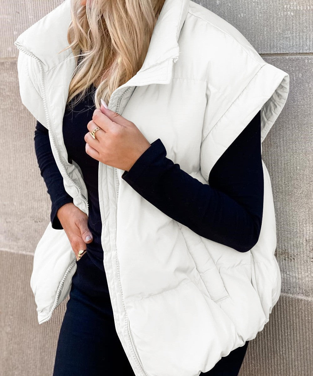 Stylish Women's Padded Sleeveless Gilet