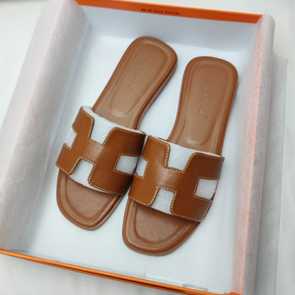 Comfortable Vegan Leather Slide Sandals
