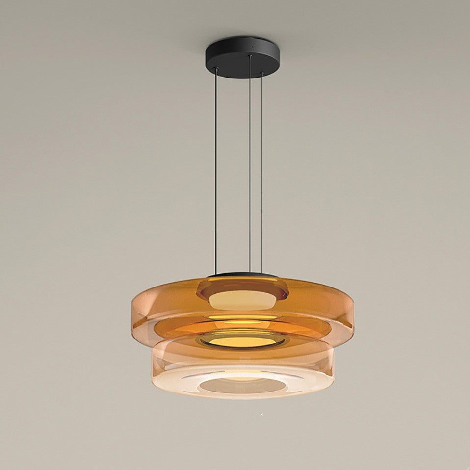 Modern Glass Drop Ceiling Light Fixture