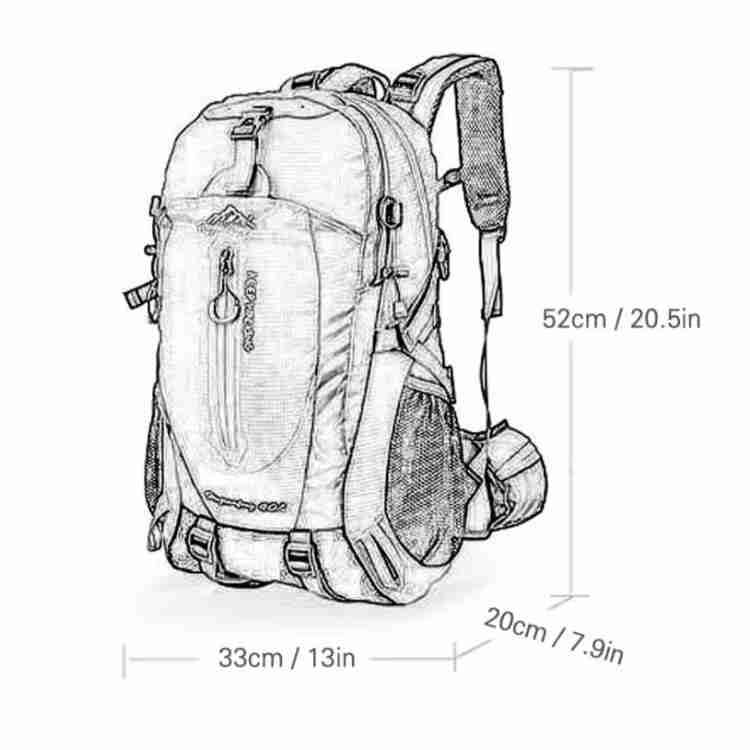 VogeLuxe | Men’s Extra Large External Frame Trekking Backpack