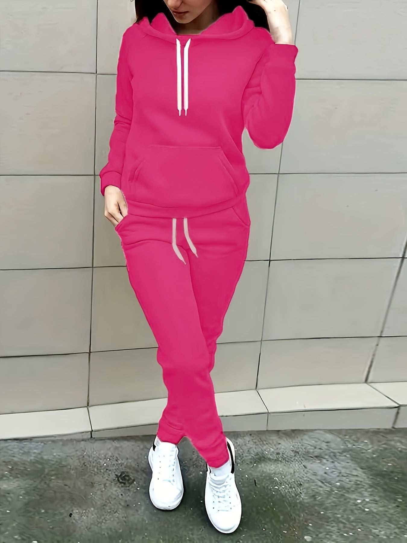 Comfy Hooded Sweat suit for Women with Pockets