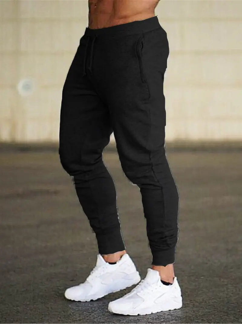 Men's Soft Relaxed Fit Jogger Pants with Elastic Waist