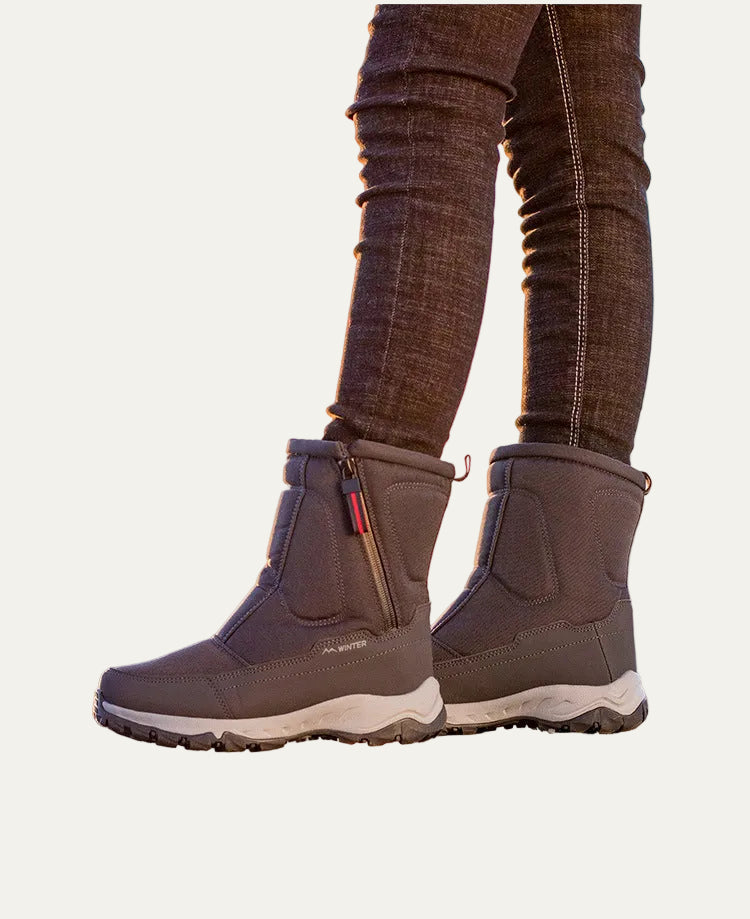VogeLuxe | Women’s Mid Calf Quilted Winter Snow Boots