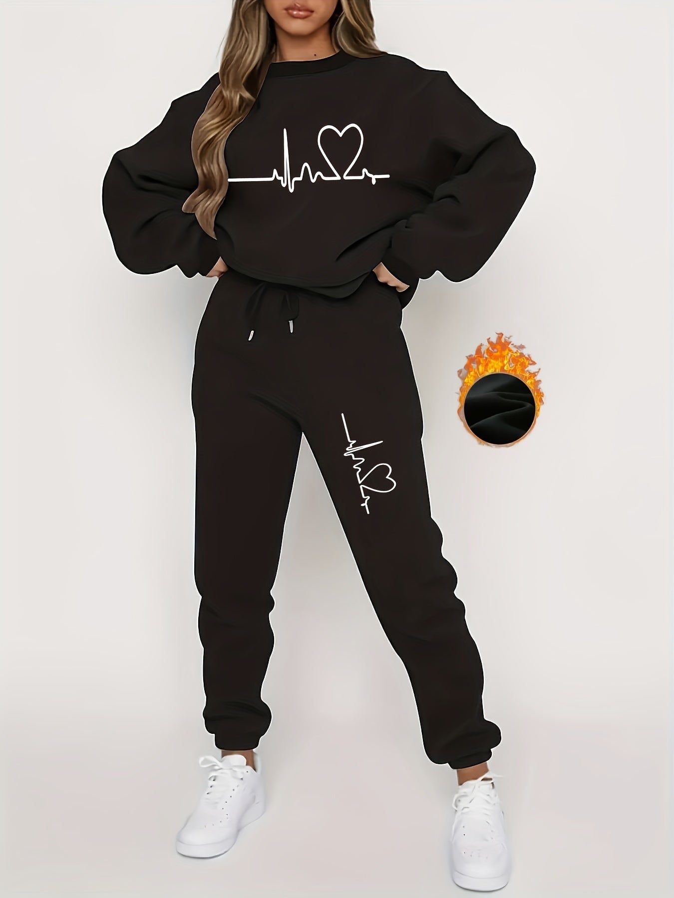 Comfy Women's Cotton Jogger Suit for Everyday Wear - VogeLuxe