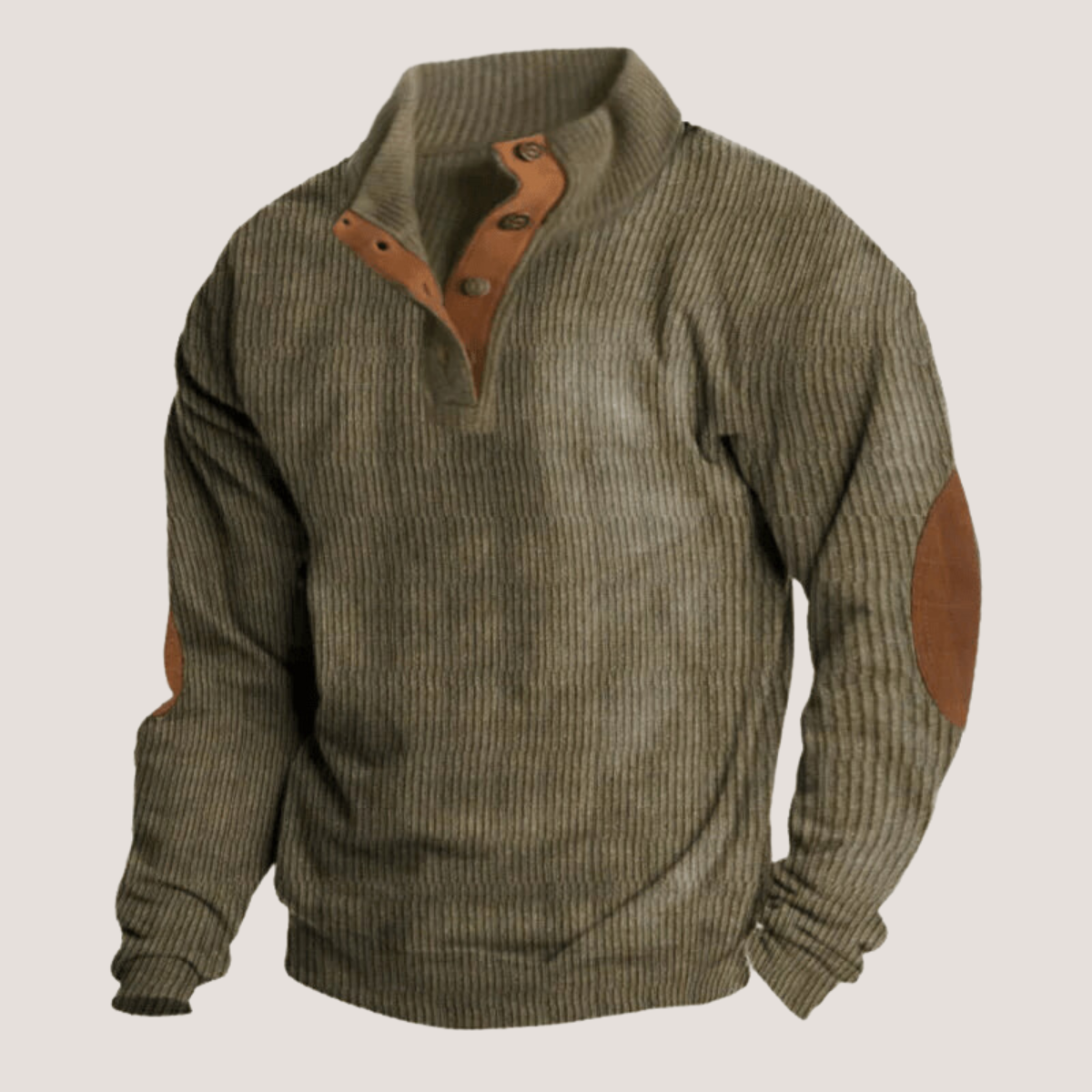 Corduroy Jacket with Classic Collar - VogeLuxe