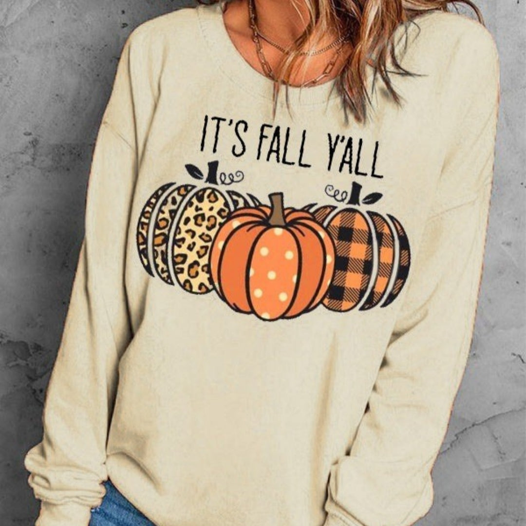 Ladies' Spooky Pumpkin Pattern Jumper - VogeLuxe