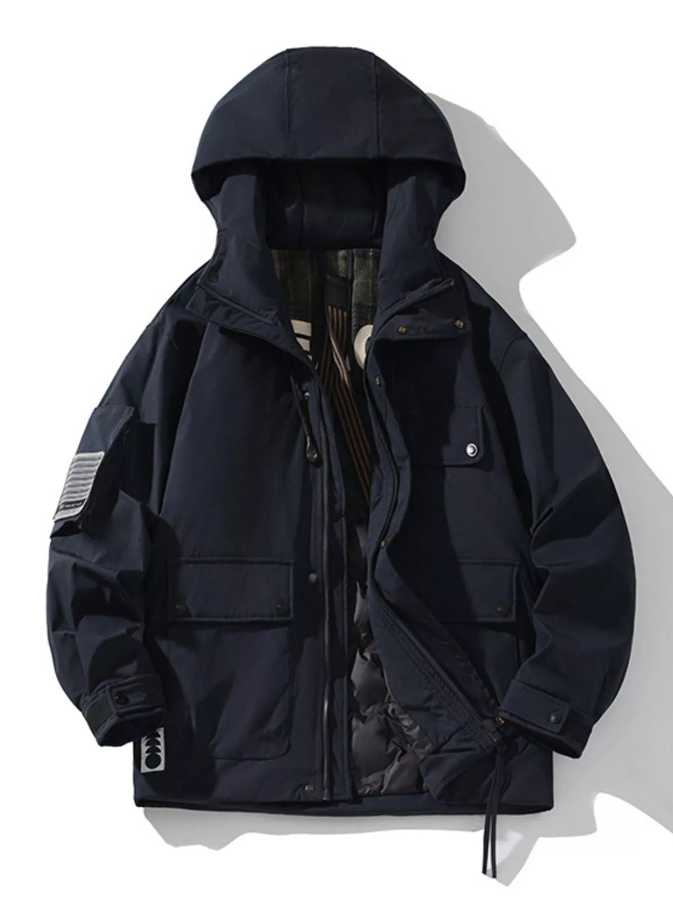 Large Mens Hooded Winter Coat - VogeLuxe