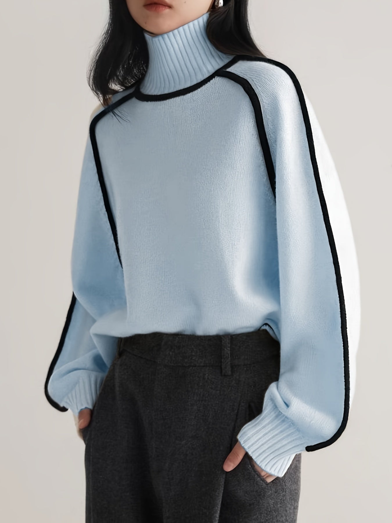 Cozy Warm Women's Long Sleeve Turtleneck Sweater