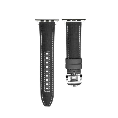 Soft Silicone Apple Watch Strap With Secure Buckle