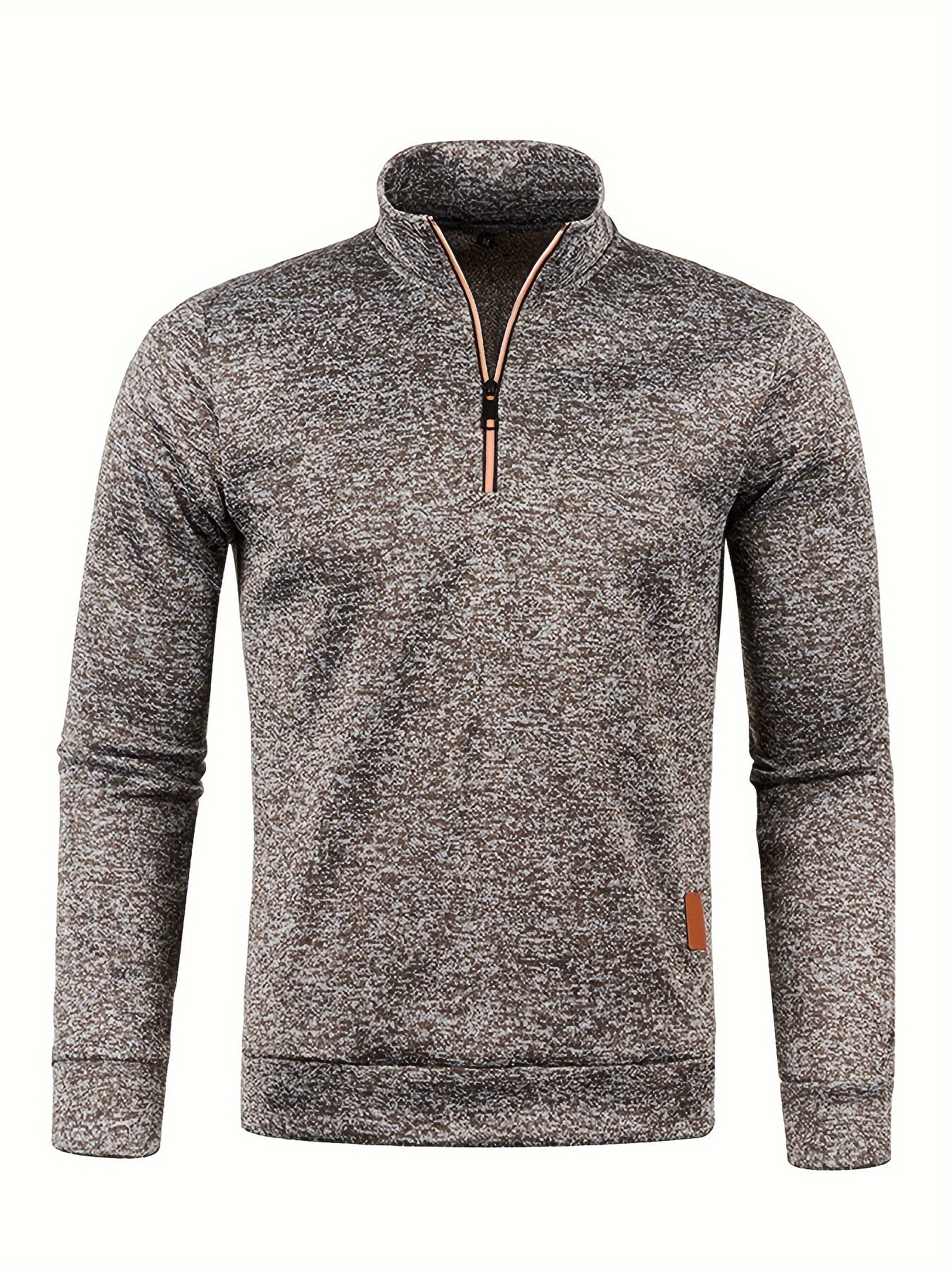 Classic Mens Winter Quarter Zip Sweater