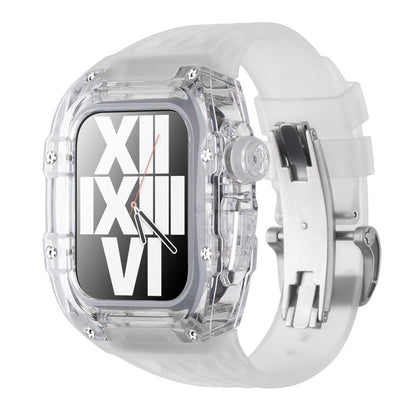 Clear Apple Watch Case with Soft Rubber Strap Kit