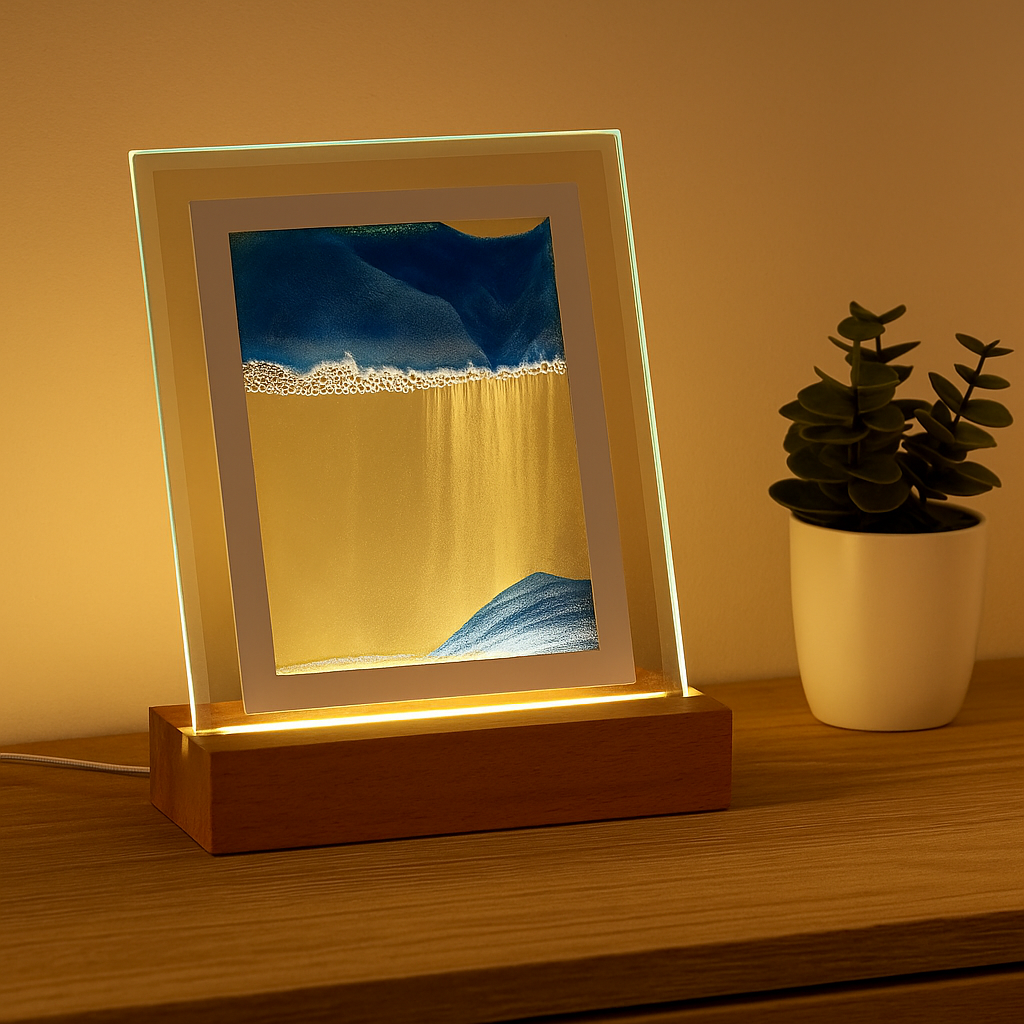 Colorful Motion Sand Table Lamp - VogeLuxe