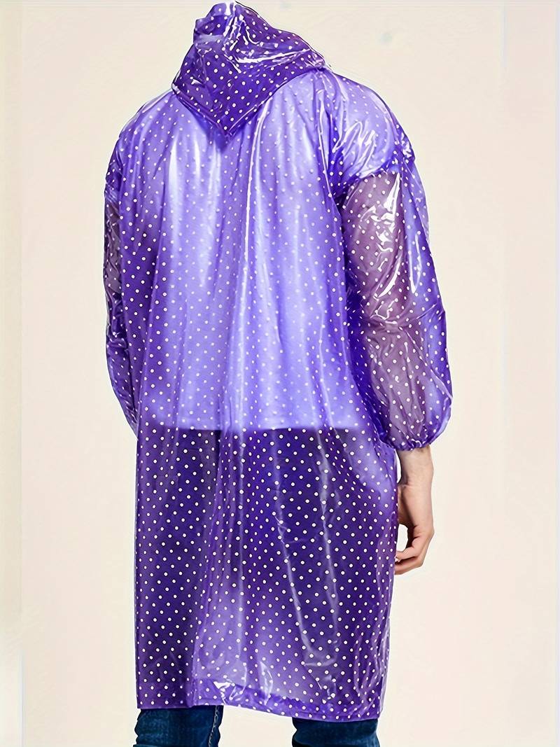 Waterproof Women's Dotted Raincoat for Winter