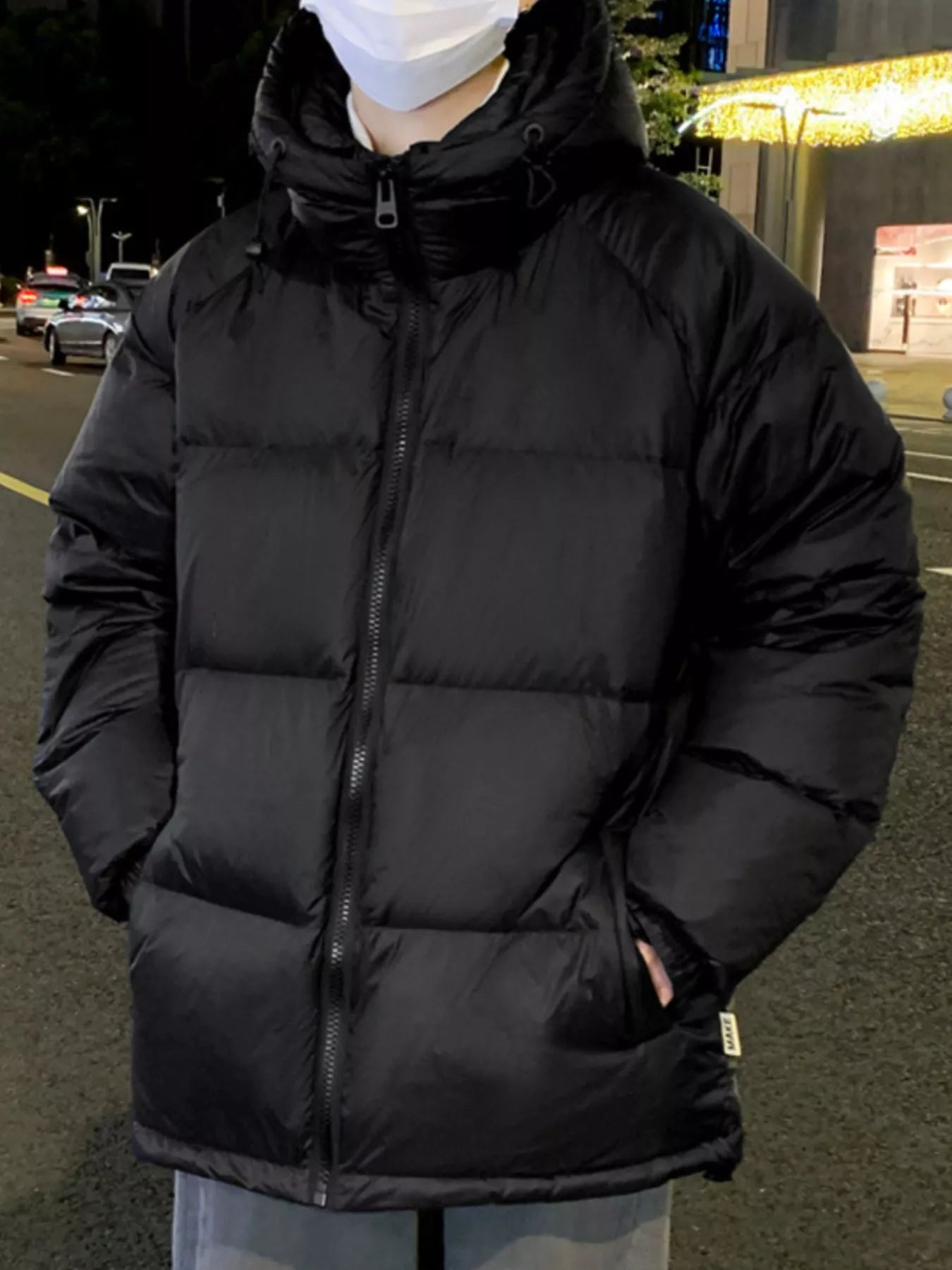 Large Size Men's Insulated Hooded Parka Jacket - VogeLuxe