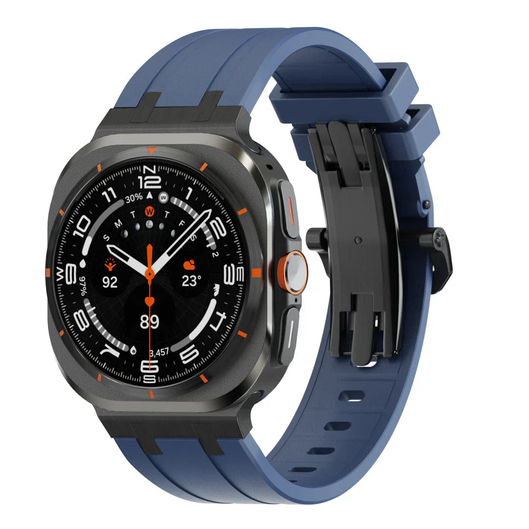 Stylish Butterfly Buckle Silicone Strap For Samsung Watch
