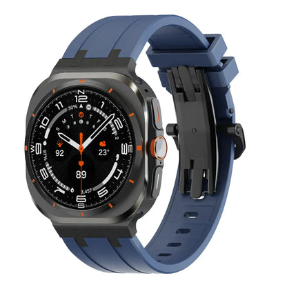 Stylish Butterfly Buckle Silicone Strap For Samsung Watch