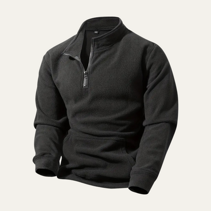 VogeLuxe | Men’s Soft Quarter Zip Fleece Pullover