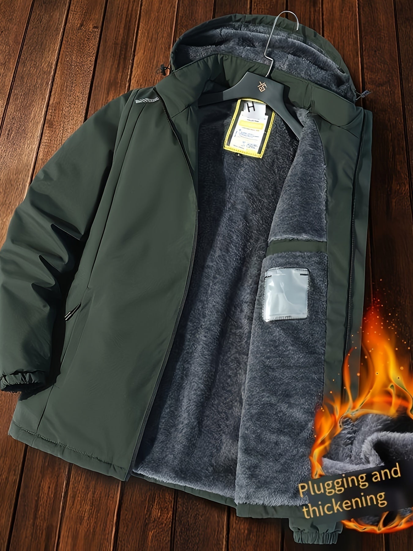Cozy Filled Insulated Men's Winter Puffer Jacket