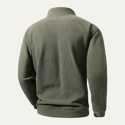 VogeLuxe | Men’s Soft Quarter Zip Fleece Pullover